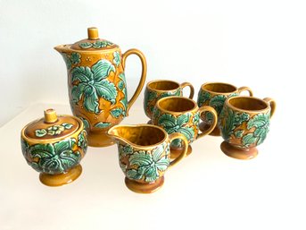 Royal Sealy Coffee/Teapot Set, 7 Pieces