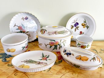 Royal Worcester 'Evesham' Porcelain Serving Pieces