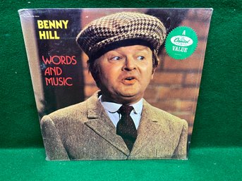 Benny Hill. Words And Music On 1972 Capitol Records. Sealed. Comedy.