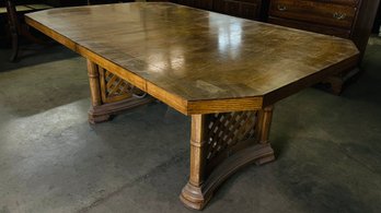 Dining Table With Lattice Style Legs