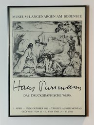 Hans Purrman Exhibit Poster In Frame