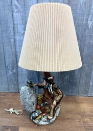 Apsit Brothers Placarte Designs California Decorative Raccoon Lamp