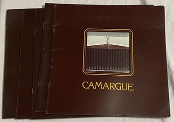 Five Rolls-Royce Advertisement Booklets In Multi-languages 'Camargue'