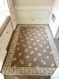 Over 100' Of High Quality Stark Floral Hallway Carpet