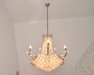 Sphere Beaded Crystal French Empire Style Chandelier