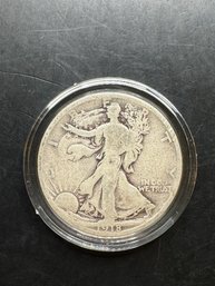 1918-D Walking Liberty Silver Half Dollar