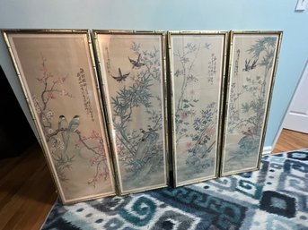 Quadtych (Set Of 4) Large Asian Prints