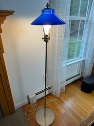 Blue Glass Floor Lamp