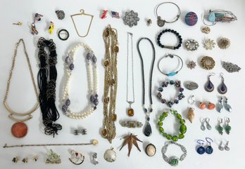 Beautiful Lot Of Costume Jewelry