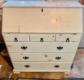 White Painted Drop Front Desk