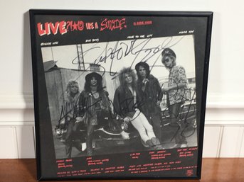 Rare GUNS & ROSES Signed ~ LIVE Like A Suicide / Guns N Roses Album - Sleeve Says 1986 -  Autograph Says 1990