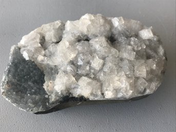 Crystal Apophylite On Chalcedony, 3/4 LB , 4 1/2 Inch