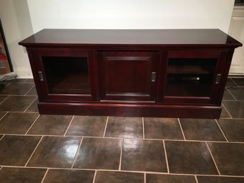 Fantastic Cherry Finish TV / Media Cabinet - Was Made To Hold The 50' - 60' - 70' Flat Screens - Nice Piece