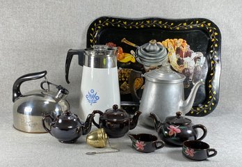 Kitchen Tea & Coffee Pot Collection - Revere Ware, Sonsco Japan, Corningware
