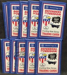 (10) 1991 Defenders Of Freedom Sealed Trading Card Packs - L