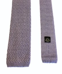 Vintage Salvatore Ferragamo Silk Knit Square End Tie