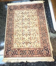 Hand Knotted Vintage Front Entrance Rug