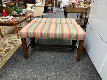 Two Upholstered Benches