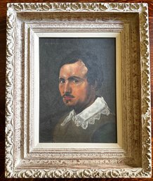 Reproduction Of Diego Velazquez Portrait Oil Painting, Signed M. Koslin