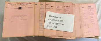 Studebaker Passenger Car Service Letters 1947-1961