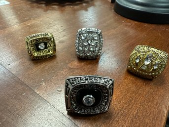 4 Exact Replicas Of Super Bowl Rings