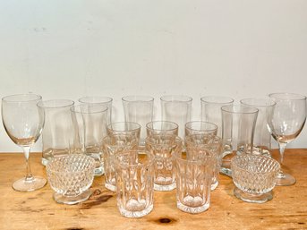 Set Of  20 Assorted Wine/Beer/Drinking Glasses