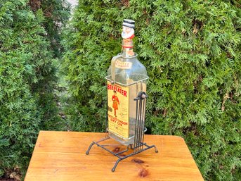Vintage Burroughs Beefeater Bottle With Tilt & Pour Display