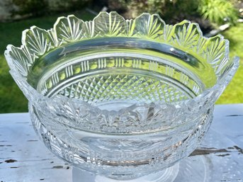 ABSOLUTELY GORGEOUS! WATERFORD Crystal Large 10' KINGS BOWL From DESIGNERS GALLERY COLLECTON JOHN CONNOLLY