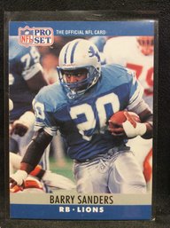 1990 Pro Set Barry Sanders - L