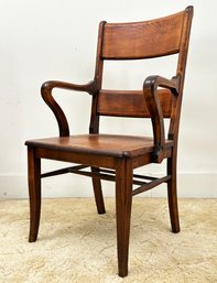 A Gorgeous 1920's Mahogany Arm, Or Desk Chair