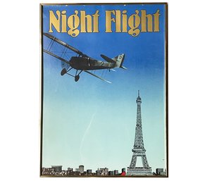 A Vintage Night Flight Poster