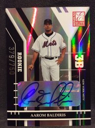 2004 Donruss Elite Aarom Baldiris Autographed Rookie Card #379/750 - L