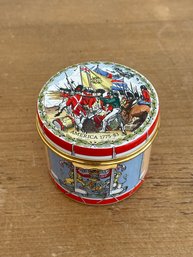 Halcyon Days Enamel Drum Box British Military History America 1775-83 Limited Edition 202/300