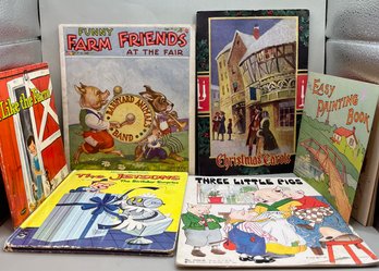 Lot 7 Of Vintage Childrens Books