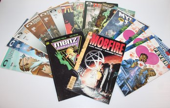 Mixed Lot Of Comics- Mobfire, Menz Insana, Millennium Fever, Mystery Space, M.rex, Defiance, Mythstalkers, TDJ