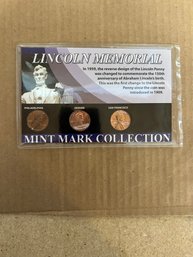 Vintage Beautiful Lincoln Memorial Mint Mark Collection