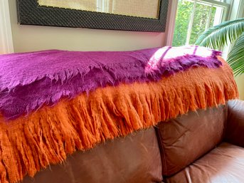 Cynthia Rowley Orange & Purple Throws