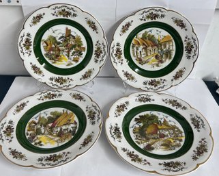 4 Ascot Decorative Plates