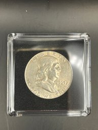 Beautiful 1963-D Silver Benjamin Franklin Half Dollar