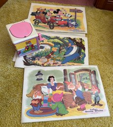 Walt Disney Vintage Place Mats And Playschool Jack In The Box