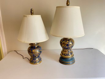 Pair Of Ceramic Lamps