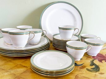 A Vintage Spode Partial Dinner Service For 8