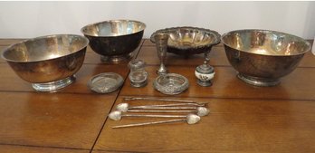 Mixed Lot Of Sterling & Silverplate - Frank Whiting & More
