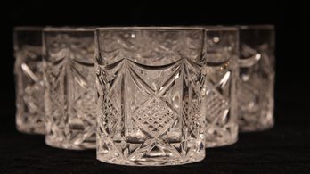 6 PIECE CRYSTAL CUT GLASS TUMBLER SET. THEY DON'T MAKE THEM LIKE THEY USED TO!