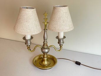 Antique Brass Bouillotte Lamp