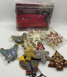 Nice Lot Of NEW Ornaments & Christmas Ornament Storage Protector