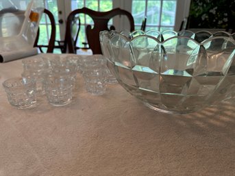 Crystal Punch Bowl Set