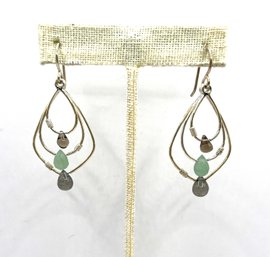 Vintage Boho Sterling Silver Dangle Earrings