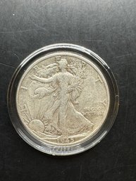 1945-S Walking Liberty Silver Half Dollar