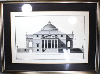 18th Century Architectural Framed Print Of Classical Building